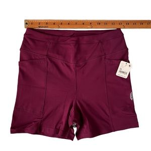 NWT FP Movement Odessa High-Rise Athletic Shorts | Açaí | Size M